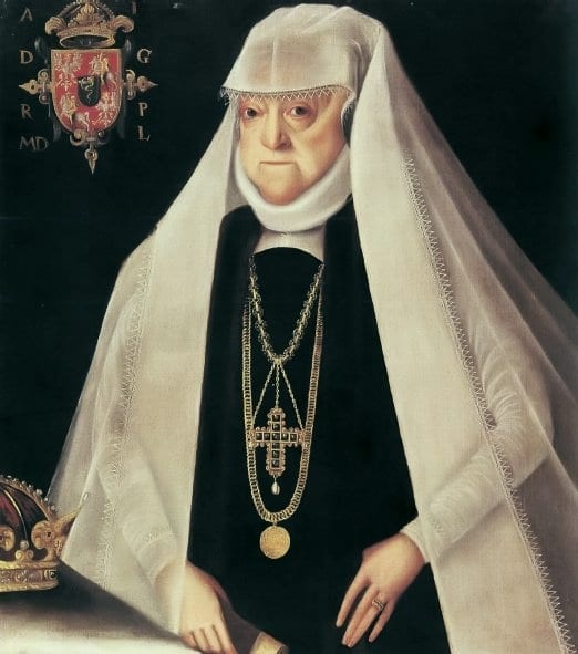 Portrait of Queen Anna Jagiellon as a widow.