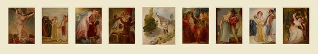 Nine Illustrations to Burns' Poems