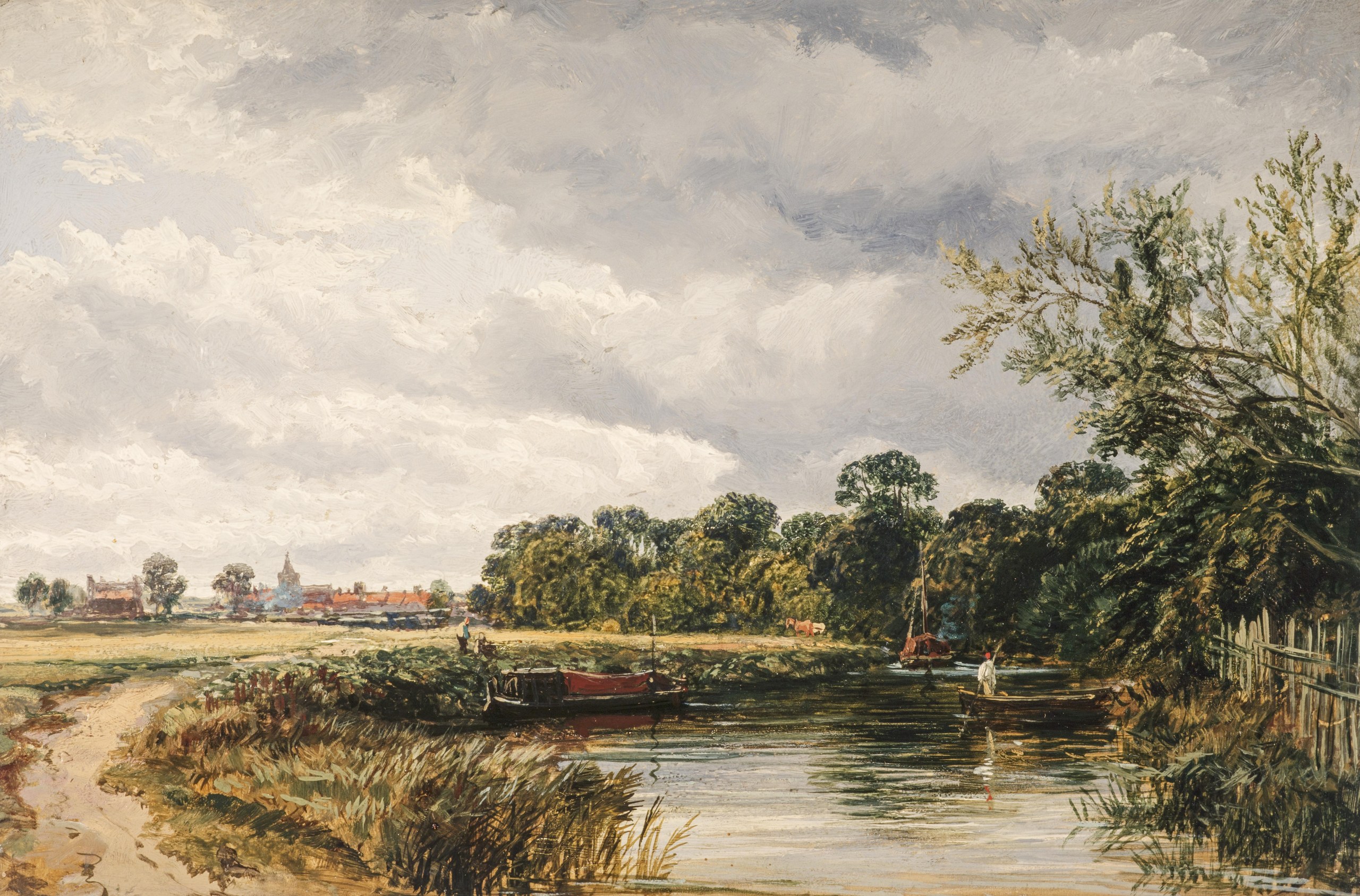 An English Canal Scene