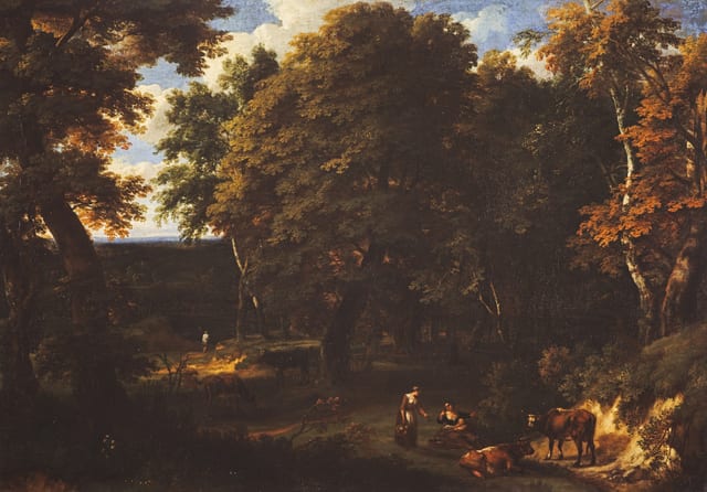 Landscape with Cattle and Figures