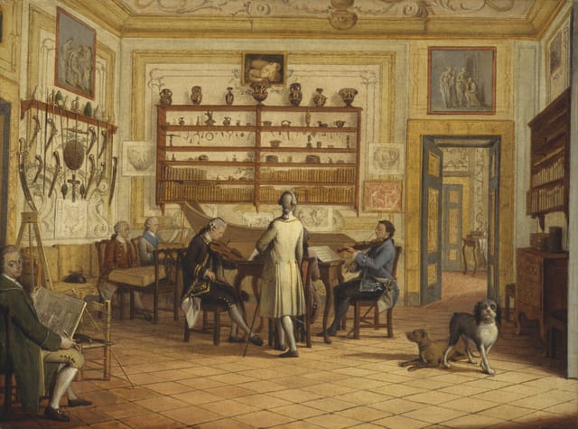 Kenneth Mackenzie, 1st Earl of Seaforth, 1744 - 1781, at home in Naples: concert party