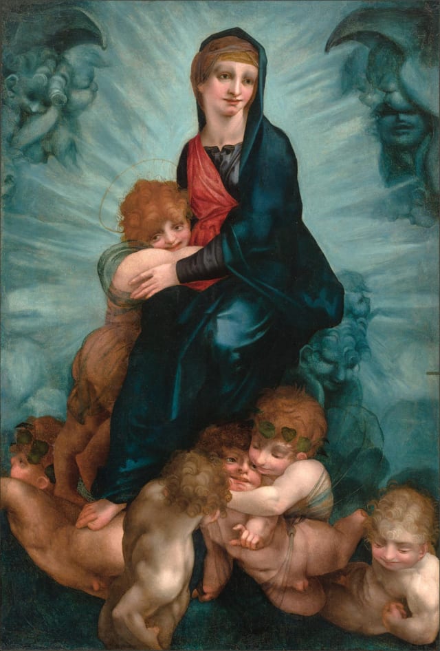 Madonna and Child with Cherubs