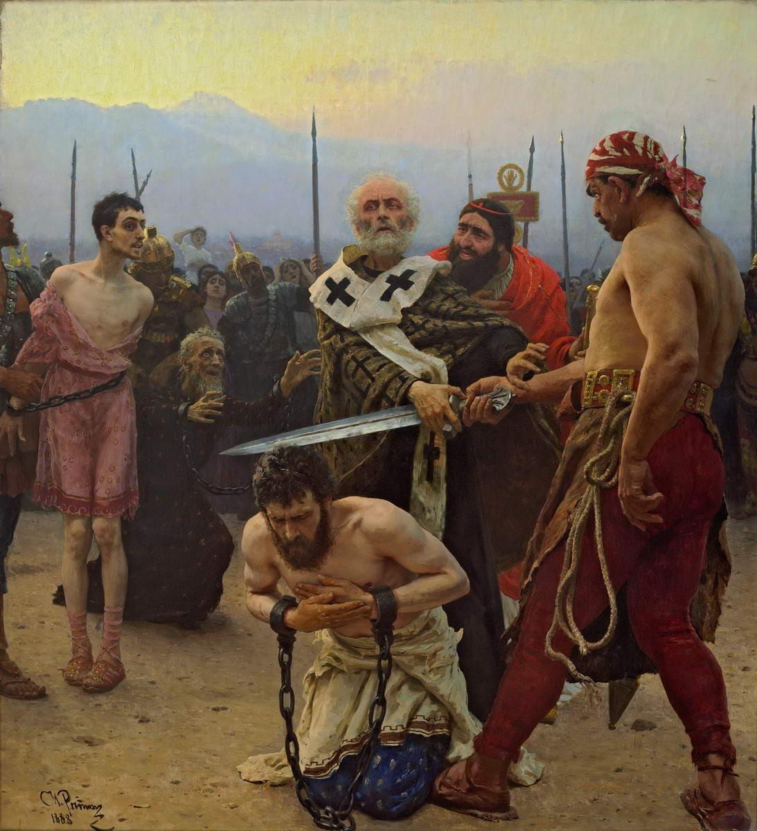 Saint Nicholas of Myra saves three innocents from death