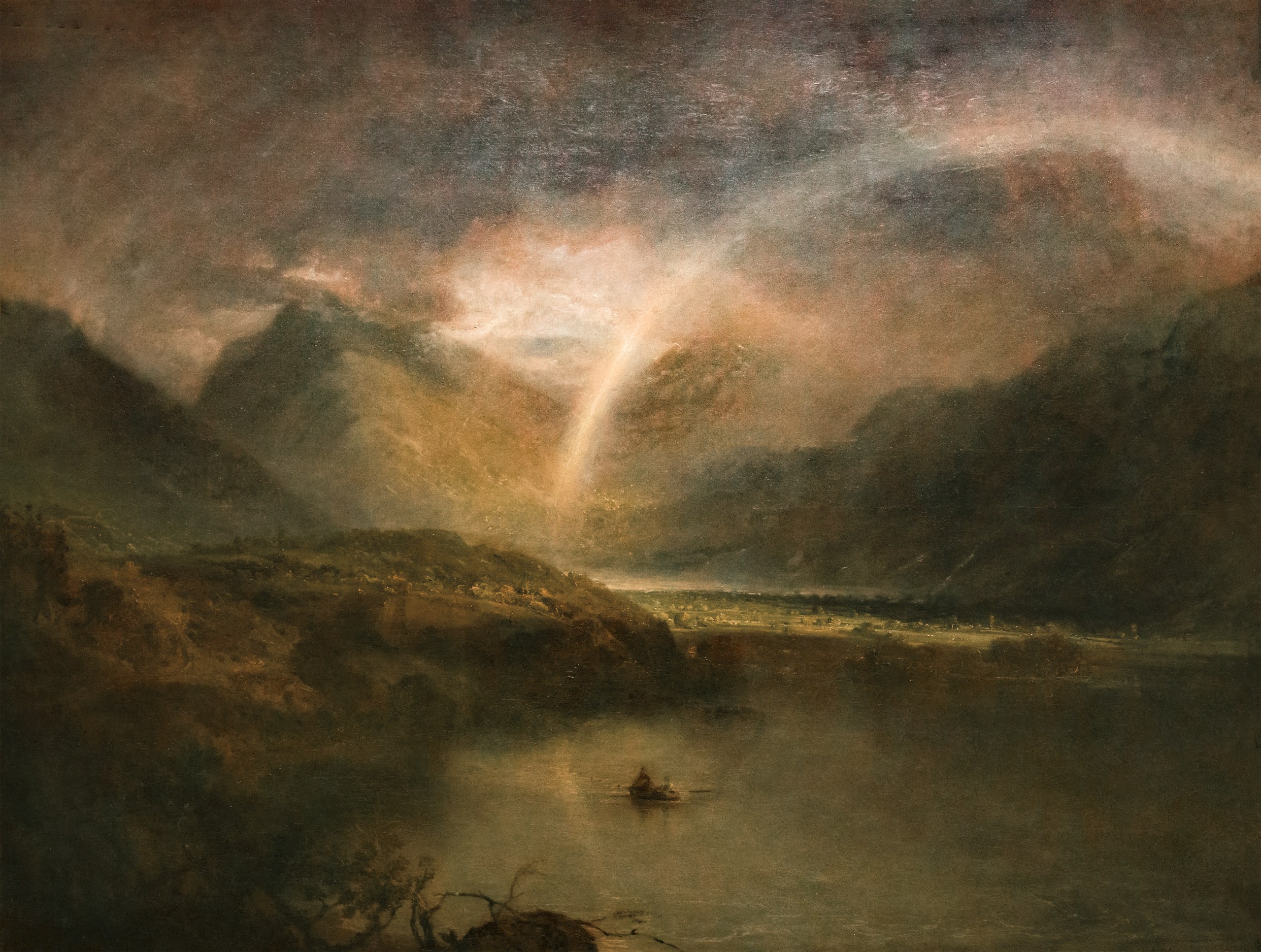 Buttermere Lake, with Park of Cromackwater, Cumberland, a Shower