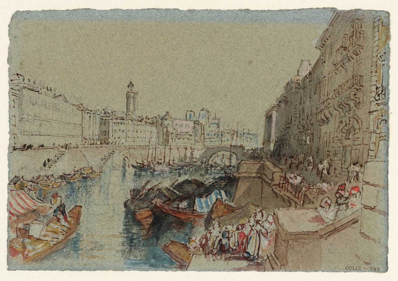 Sketch for "Nantes from the Ile Feydeau."