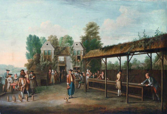 Gentlemen Playing Skittles