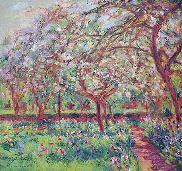 Apple Trees in Bloom at Giverny