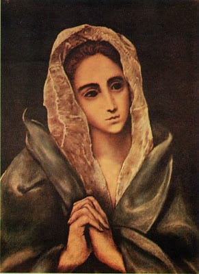 Mourning madonna