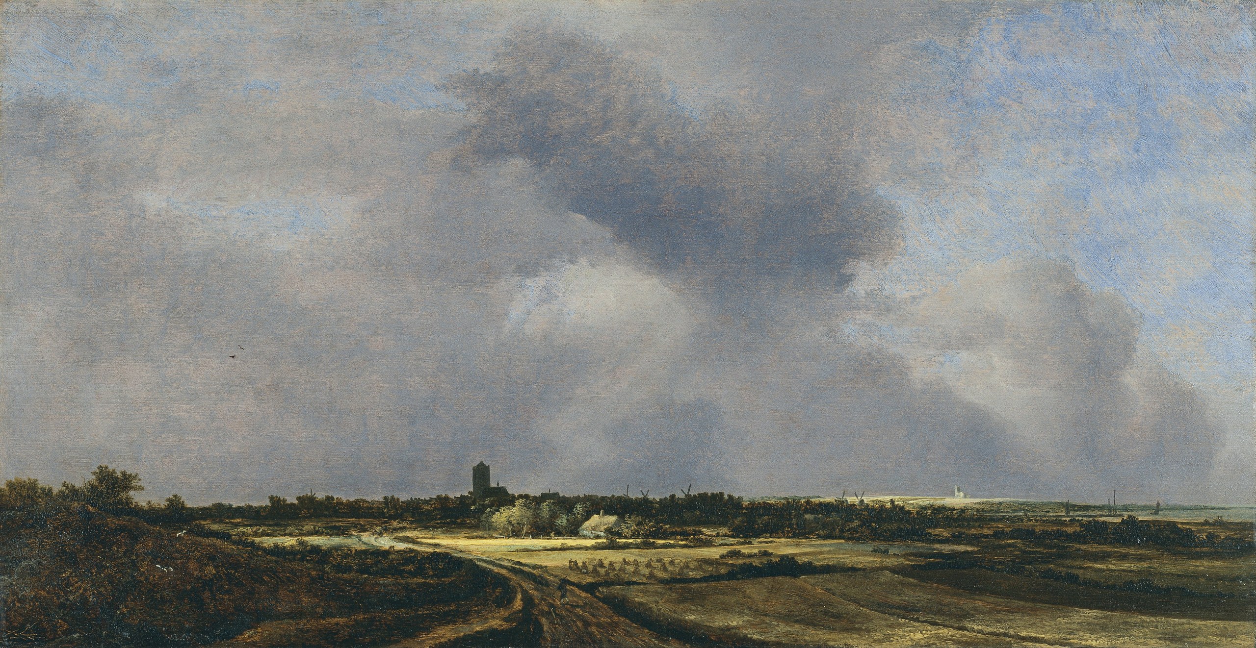 View of Naarden and the church of Muiderberg