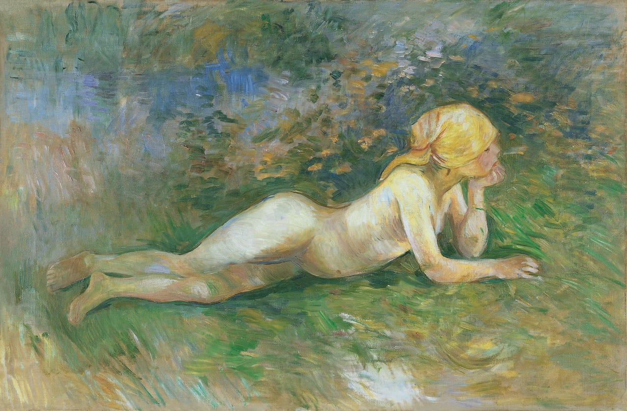 Reclining Nude Shepherdess