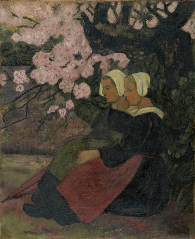 Two Breton Women under an Apple Tree in Flower
