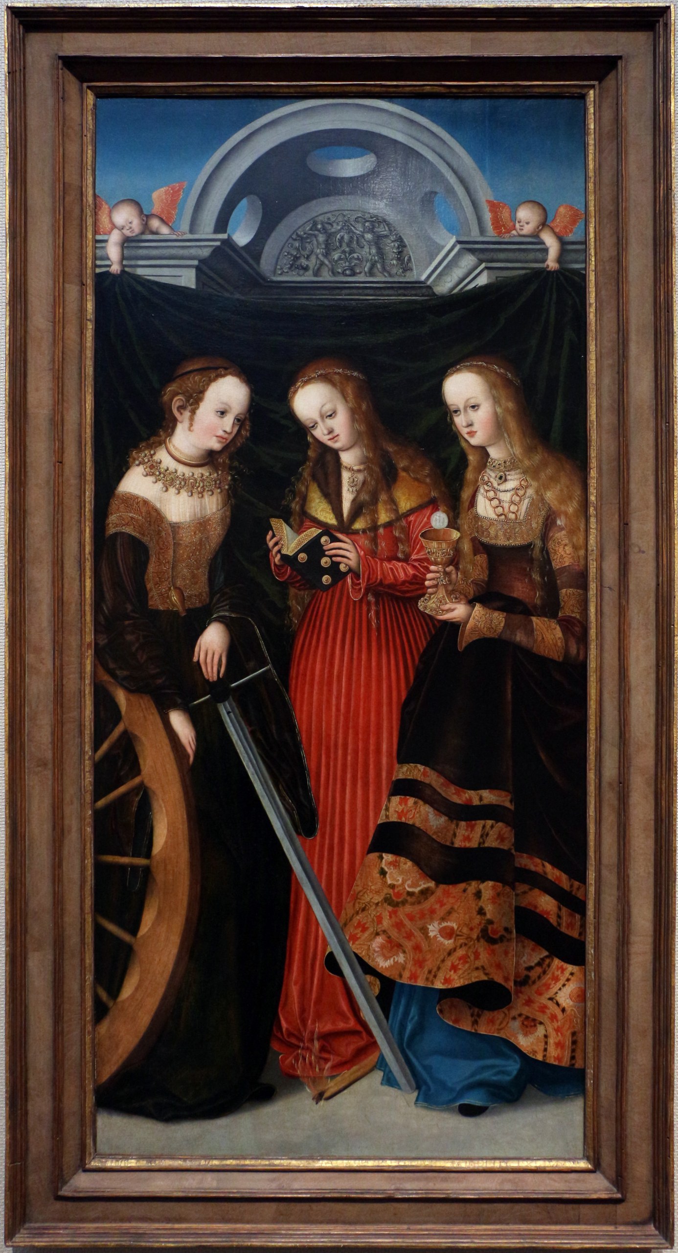 Saints Catherine, Margaret, and Barbara