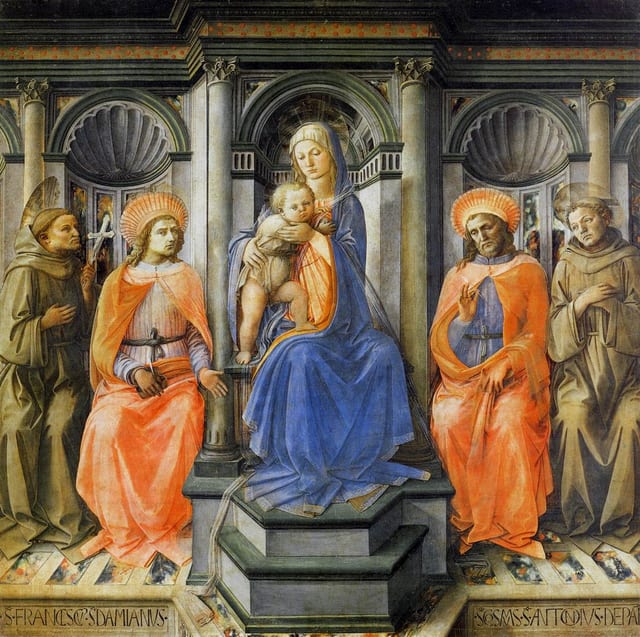 Madonna and Child with Saints Francis, Damian, Cosmas and Anthony of Padua