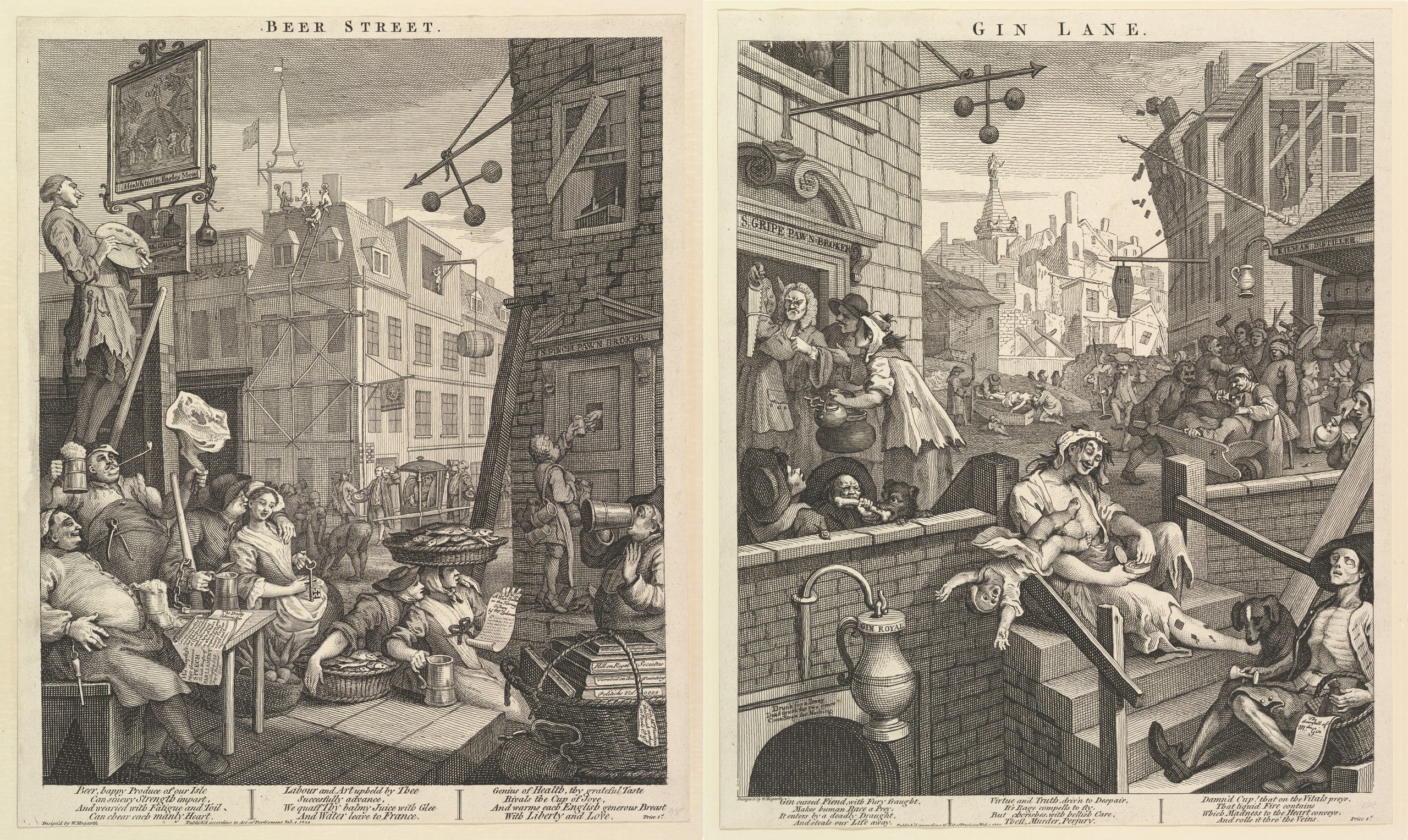 Beer Street and Gin Lane