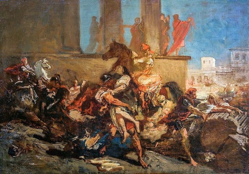 The Rape of the Sabine Women.