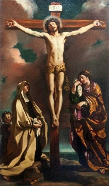 The Crucifixion with St. Elizabeth of Hungary and St. Frances of Rome